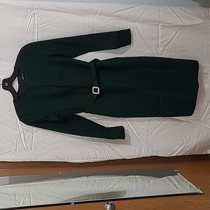 Women's Karen Millen Dark Green Sheath Midi Dress US Size 4 UK 8